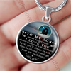 To my son necklace, best gift for son, special birthday gift for son from mom - never forget that I love you . . . 548sms