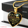 To My Wife Luxury Necklace: Unique Necklace For Wife - ' I Don't Know How I'll Ever Be Able To Thank You For Everything You Have Done But I Promise I'll Never Stop Trying. I Love You.' - 591wg