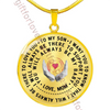 To my son necklace, best birthday gift for son from mom, amazing son necklace, mother and daughter necklace 455sm