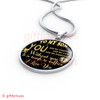 To My Son Luxury Necklace: Idea Birthday Gift For Son, "You Are Strength, You Are My Life, You Are My Everything"334SG