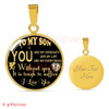To My Son Luxury Necklace: Idea Birthday Gift For Son, "You Are Strength, You Are My Life, You Are My Everything"334SG