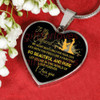 To My Girlfriend Luxury Necklace: Necklace For Girlfriend, "My Heart Beats Only For Your Love. Life With You Feels Like A Fairytale, So Beautiful And Pure. Let Us Live In This World Of Love Forever. I Love You"� 504GFG