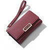 WEICHEN Wristband Women Clutch Wallet Trifold Many Department Wallets Female Purse Lady Purses Coin Pocket Card Holder Carteras