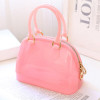 PVC Waterproof Candy Colors Jelly Handbag Small Women Bag Shell Shoulder Bag Crossbody Bag Summer Beach Bag