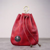 Vintage 100% Genuine Leather Coin Purse Men Women Small Mini Wallet Amekaji Wallets Change Purse DrawString New Key Holder Pouch