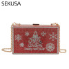 Christmas Gift Evening Bags Red Snow Happy New Year Letter Day Clutch Diamonds Party Wedding Handbags Rhinestones Purse Christmas Gift Evening Bags Red Snow Happy New Year Letter Day Clutch Diamonds Party Wedding Handbags Rhinestones Purse