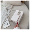 2020 New Ladies Evening Bag Woman Solid Color Pu Leather Chain Crossbody Bag Fashion Simple Lady Handbag Shoulder Bag For Women
