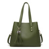 FUNMARDI Tassel Designer Large Ladies Handbags PU Leather Women Bag Simple Female Shoulder Bags Crossbody Fashion Tote WLHB2028