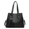 FUNMARDI Tassel Designer Large Ladies Handbags PU Leather Women Bag Simple Female Shoulder Bags Crossbody Fashion Tote WLHB2028