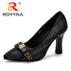 ROYYNA Women Pumps Spring & Autumn Plus Size 34-43 Fashion Elegant Pointed Toe Office Ladies High Heels Woman Trendy Shoes