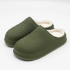 Women EVA Slippers Winter Warm Clogs Women Suede Plush House Slippers Indoor Outdoor Lovers Cotton Memory Foam Zapatillas Mujer