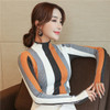 new Autumn Knit turtleneck sweater women cloth fashion 2020 long sleeve pullovers women sweater striped knitted sweater 1327 45