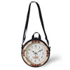 FORUDESIGNS ALICE Cosplay Clock Bag for Girls Boys Round Bag Retro Printed Women Mini Shoulder Circle Crossbody Bags Dropship