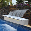 Stainless steel 304 waterfall fountain outdoor wall water blade for swimming pool spillway for wall garden waterfall Nozzle Stainless steel 304 waterfall fountain outdoor wall water blade for swimming pool spillway for wall garden waterfall Nozzle