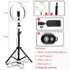 10inch 26cm USB Interface Dimmable LED Selfie Ring Light Camera Phone Photography Video Makeup Lamp With Tripod Phone Clip