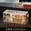 Transparent Drawer Makeup Organizer Glass Desktop finishing Skin Care Shelf Tissue Jewellery Necklace Ring Storage Box