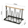 Wrought Iron Drain Cup Holder 6 Hooks Glass Cup Storage Rack Living Room Cups Organizer Shelf Kitchen Tools Home Accessories