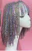 Shining Multicolor rhinestone tassel bikini Nigthclub bar Festival rave Outfit wig singer DJ DS gogo Stage dance costume