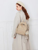 Backpack for women 2020 new fashion High Quality For Girl Ladies Backpack khaki pu leather backpack Free fox fur ball pendant