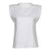 MIOFAR Loose Solid Chic Casual Blouses Black 2020 Summer Sleeveless Top Female O Neck White Women Blouse Shirt Ladies Streetwear