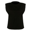MIOFAR Loose Solid Chic Casual Blouses Black 2020 Summer Sleeveless Top Female O Neck White Women Blouse Shirt Ladies Streetwear