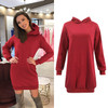 MIOFAR Autumn Winter New Fashion Women's Hooded Long-sleeved Long Coat Female Casual Sweatshirt Elegant Women's Clothing