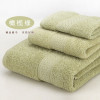 3 Pieces Set 100% Cotton Handkerchief+Face Cloth+Bath Towels Family Terry Towels Bathroom Set Gift Bath Towel Sets 17 Colors