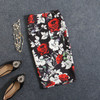 Women Vintage Skirts Flower Printing High Waist Bodycon Slim Midi Split Sexy Pencil Female Falda 24 Patterns SP524
