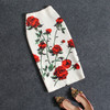 Women Vintage Skirts Flower Printing High Waist Bodycon Slim Midi Split Sexy Pencil Female Falda 24 Patterns SP524