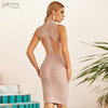 Adyce 2020 New Summer Women Black Lace Bandage Dress Sexy Backless Hollow Out Midi Celebrity Evening Runway Party Dress Vestidos