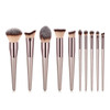 10pcs/set Champagne makeup brushes