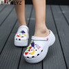Summer Women  Clogs Platform Garden Sandals Cartoon Fruit Slippers Slip On For Girl Beach Shoes Fashion Slides Outdoor