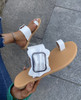 Women Sandals Summer Shoes Clip Toe Casual Buckle Ladies Slides Fashion Beach Shoes Female Flats Slippers New Flip Flops