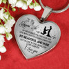 To My Gorgeous Wife Luxury Necklace: My Heart Beats Only For Your Love Life With You Feels Like A Fairytale So Beautiful And Pure Let Us Live In This World Of Love Forever I Love You 500WSO