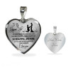 To My Gorgeous Wife Luxury Necklace: My Heart Beats Only For Your Love Life With You Feels Like A Fairytale So Beautiful And Pure Let Us Live In This World Of Love Forever I Love You 500WSO