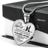 To My Gorgeous Wife Luxury Necklace: My Heart Beats Only For Your Love Life With You Feels Like A Fairytale So Beautiful And Pure Let Us Live In This World Of Love Forever I Love You 500WSO