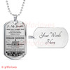 To My Daughter Dog Tag: I Love You So Much 28DAB0