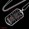 To My Daughter Dog Tag: Never Foget How Much I Love You  18DABS