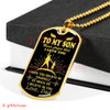 To My Son Dog Tag: Father And Son Dog Tag, Never Forget That I Love You 7SBG