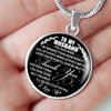 To My Husband Luxury Necklace: Unique Gift For Husband, Necklace For Husband, Valentine Gift For Husband 553HS
