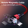 Magnetic Cable Fast Charging Micro USB Type C Charging Cable For iPhone 11 XR 7 Samsung S9 S10 Fast Magnet Phone Cables 1M/2M