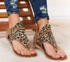 Leopard Pattern Rome Sandals