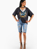 "Beyond" distressed v neck tshirt