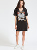 East original retro choker distressed tshirt dress