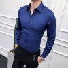 Long Sleeve Solid Formal Business Shirt Slim Fit