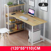 Upgraded Computer Laptop Desk 47" Modern Style Computer Desk with 4 Tiers Bookshelf for Home Office Studying Living Room