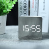 LED Mirror Alarm Clock Digital Snooze Table Clock Wake Up Light Electronic Large Time Temperature Display Home Decoration Clock