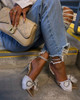 Bowtie Ankle Strap Heels