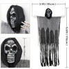 OurWarm Halloween Decor Props Black Lace Spiderweb Curtain Tablecloth Fireplace Bats Mantle Scarf Trick Or Treat Banner Cosplay