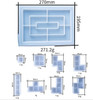 Russian Tetris Silicone Molds DIY Handcraft Resin Casting Molds For Home Decor Game play